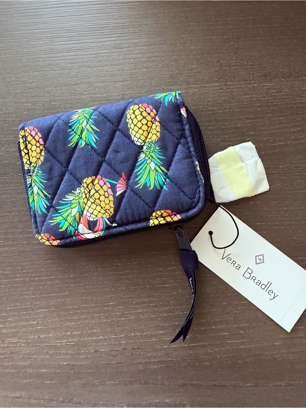 NWT Vera Bradley Toucan Party RFID Petite Zip-Around Wallet